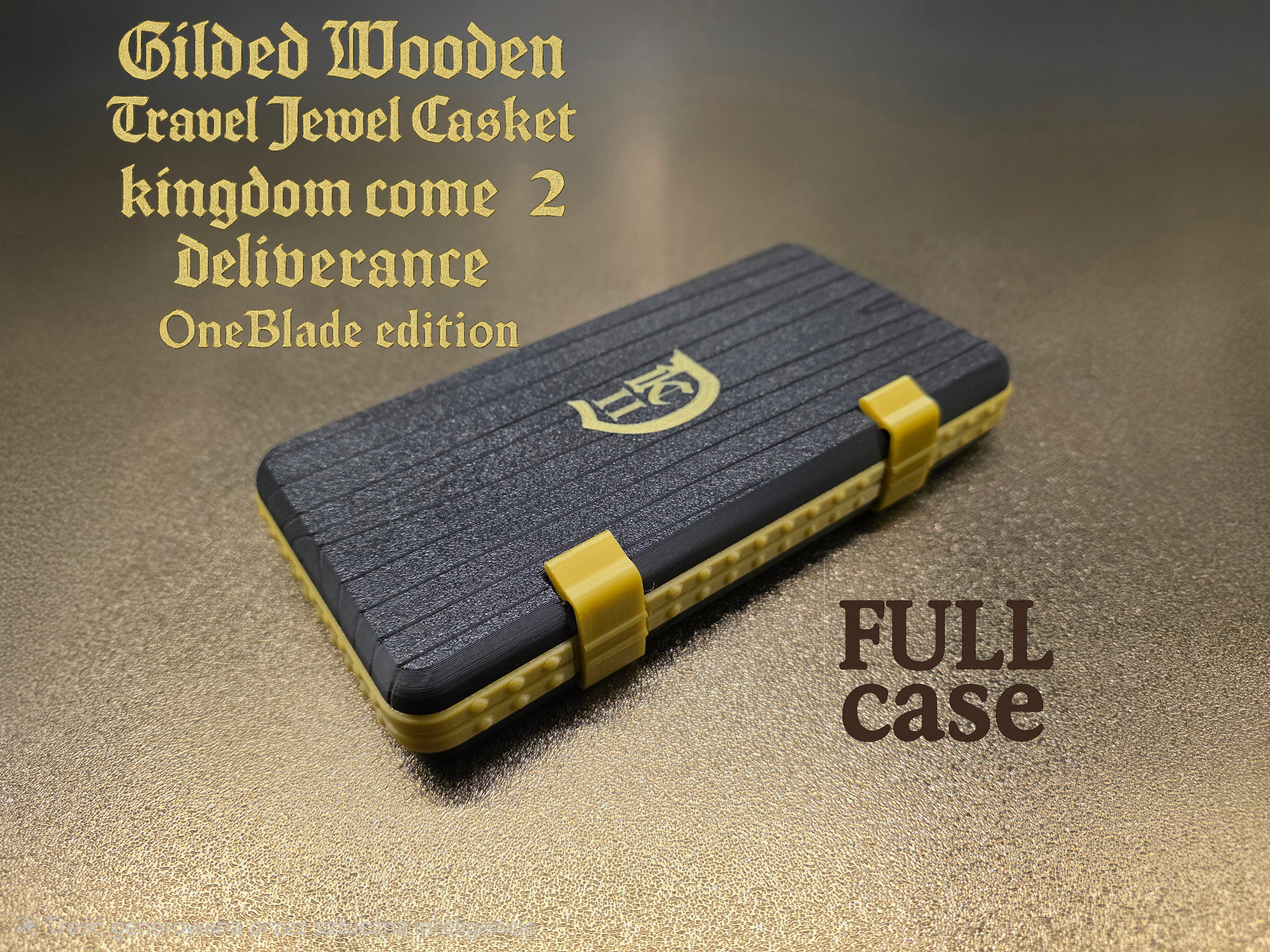 OneBlade KC2D Edition – Gilded Wooden Travel Jewel Casket