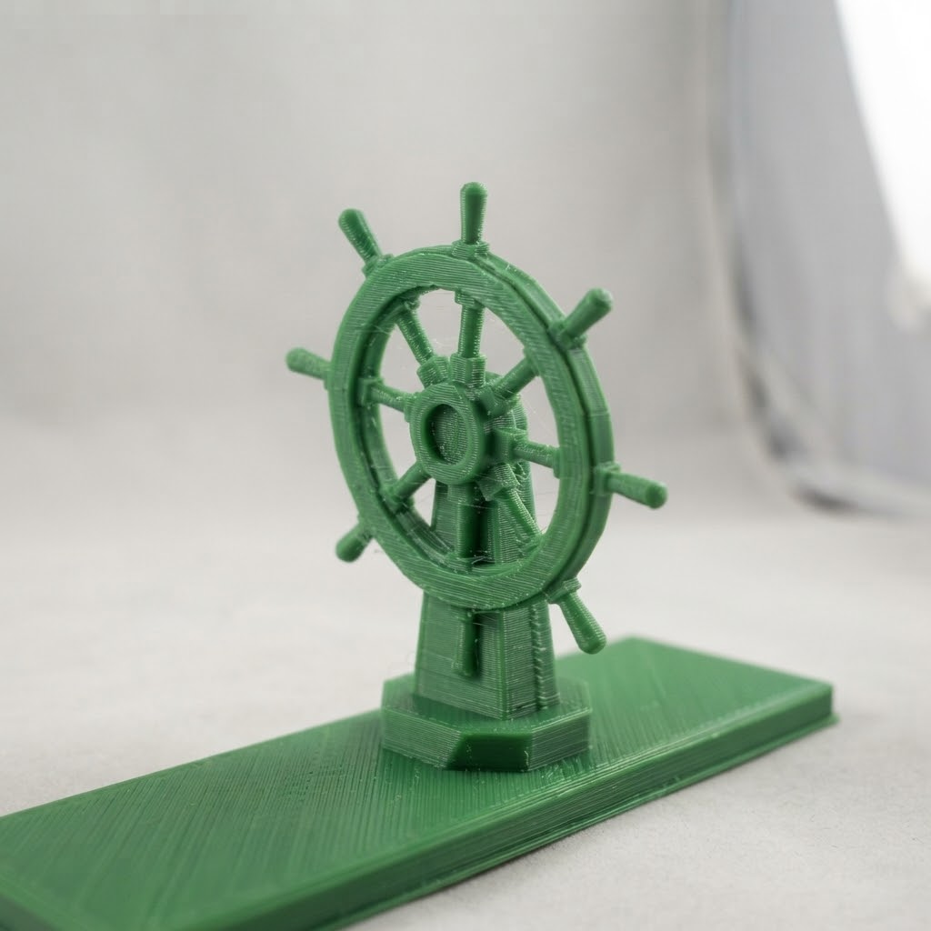 Low Poly Ship Wheel — miniatura 2