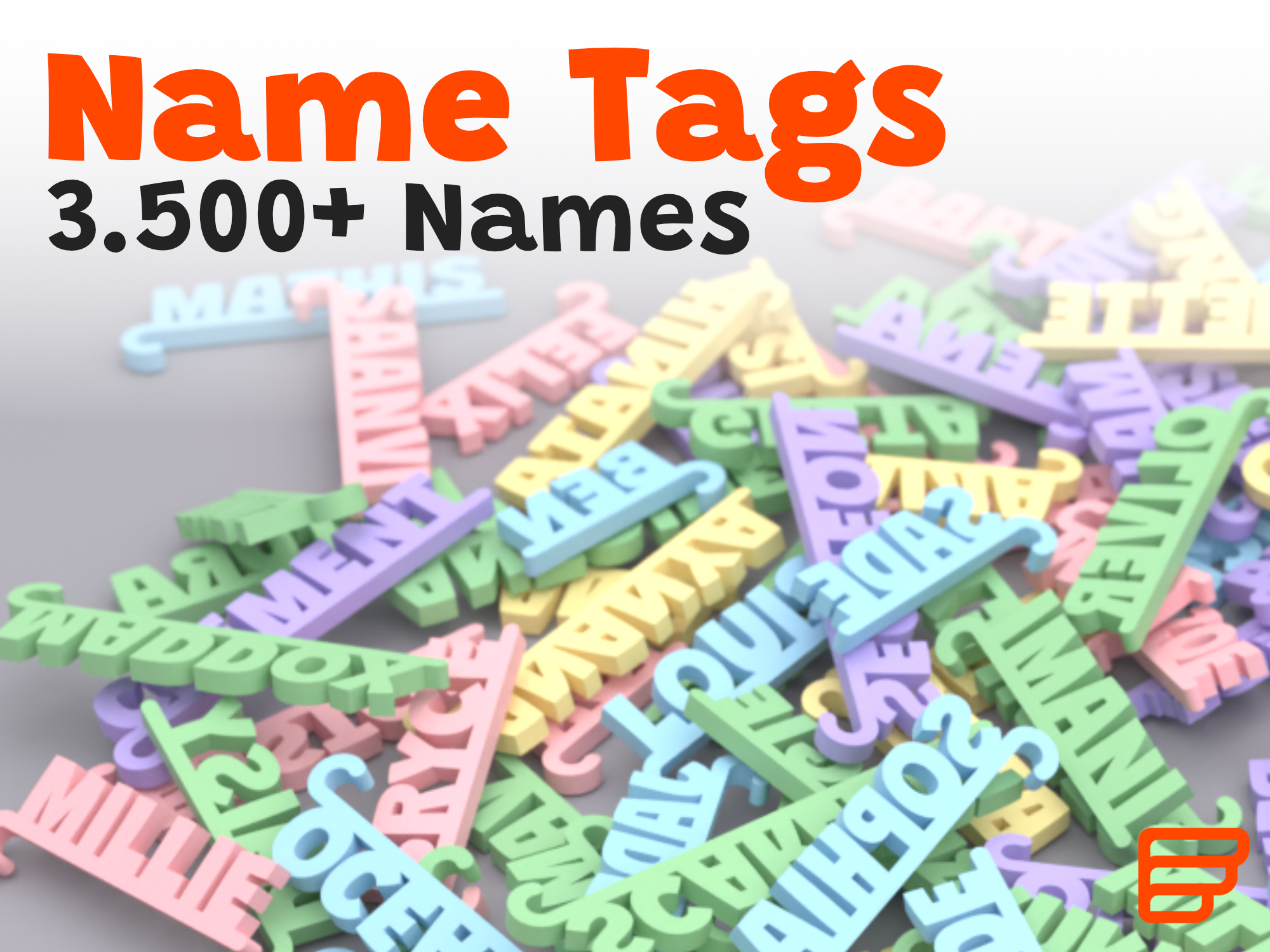 Personalized Glass Name Tags · 3,500+ Names for Weddings & Parties