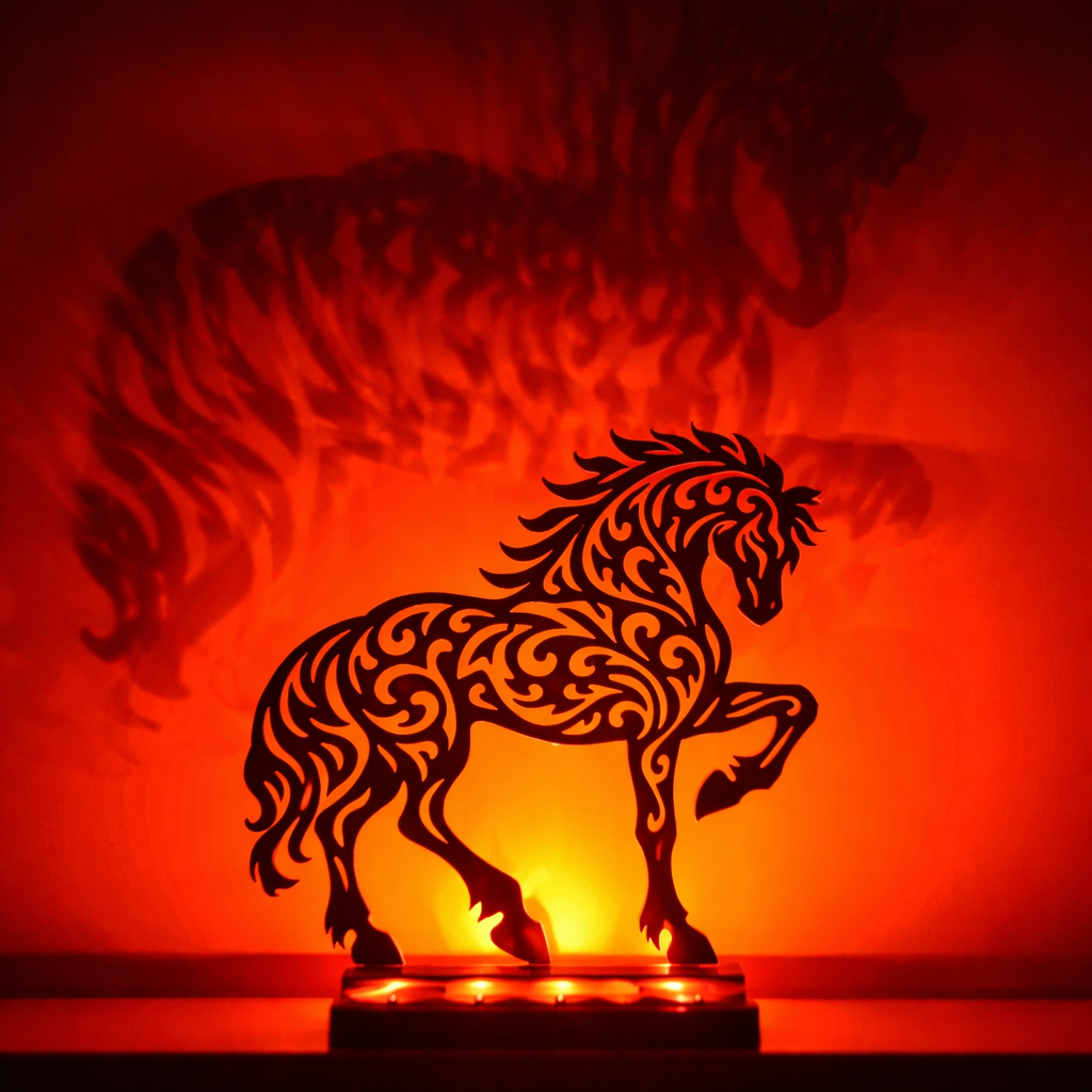 Stallion LED Light Decor - easy print