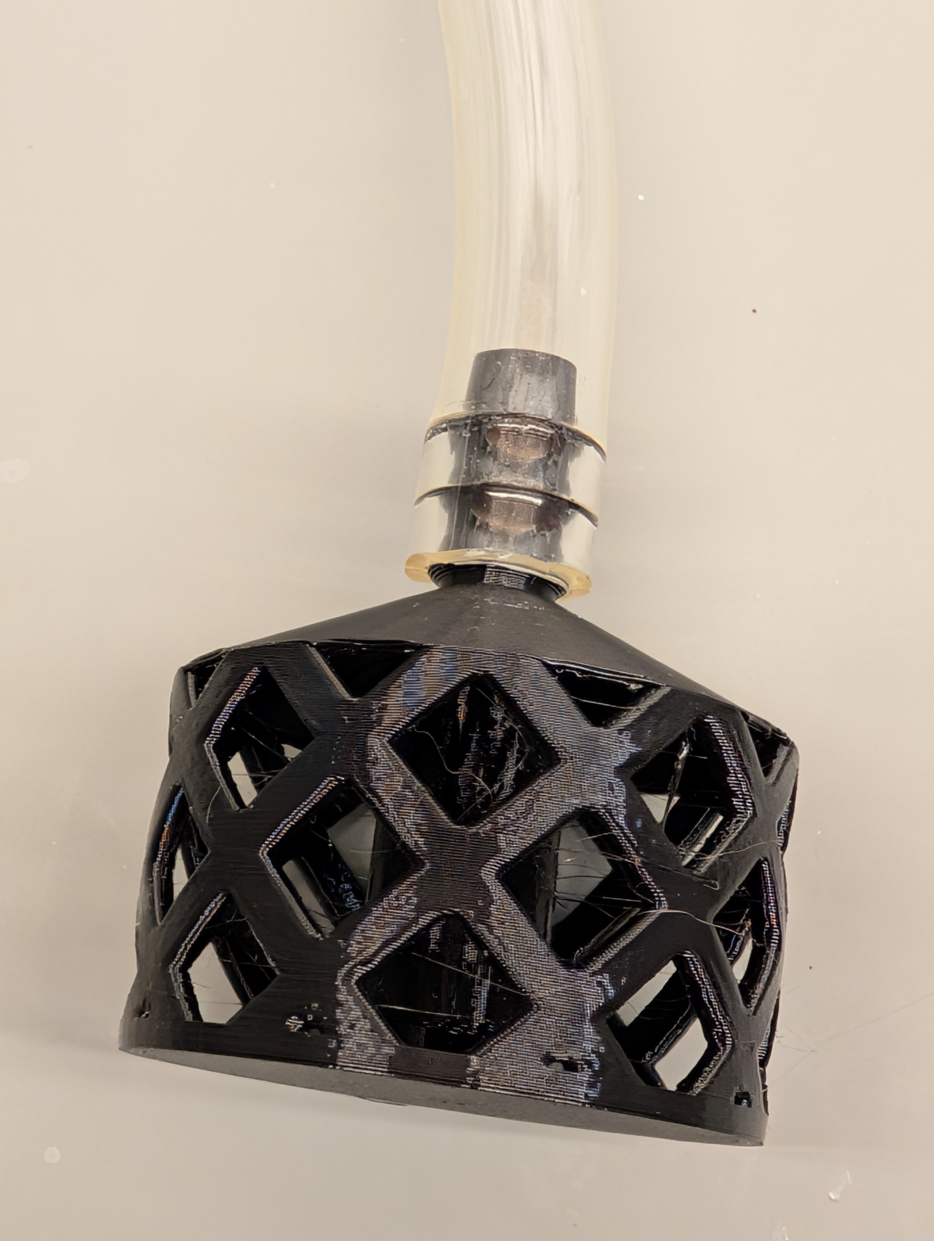 Submerged suction strainer / filter basket for 10mm hose (parametric)