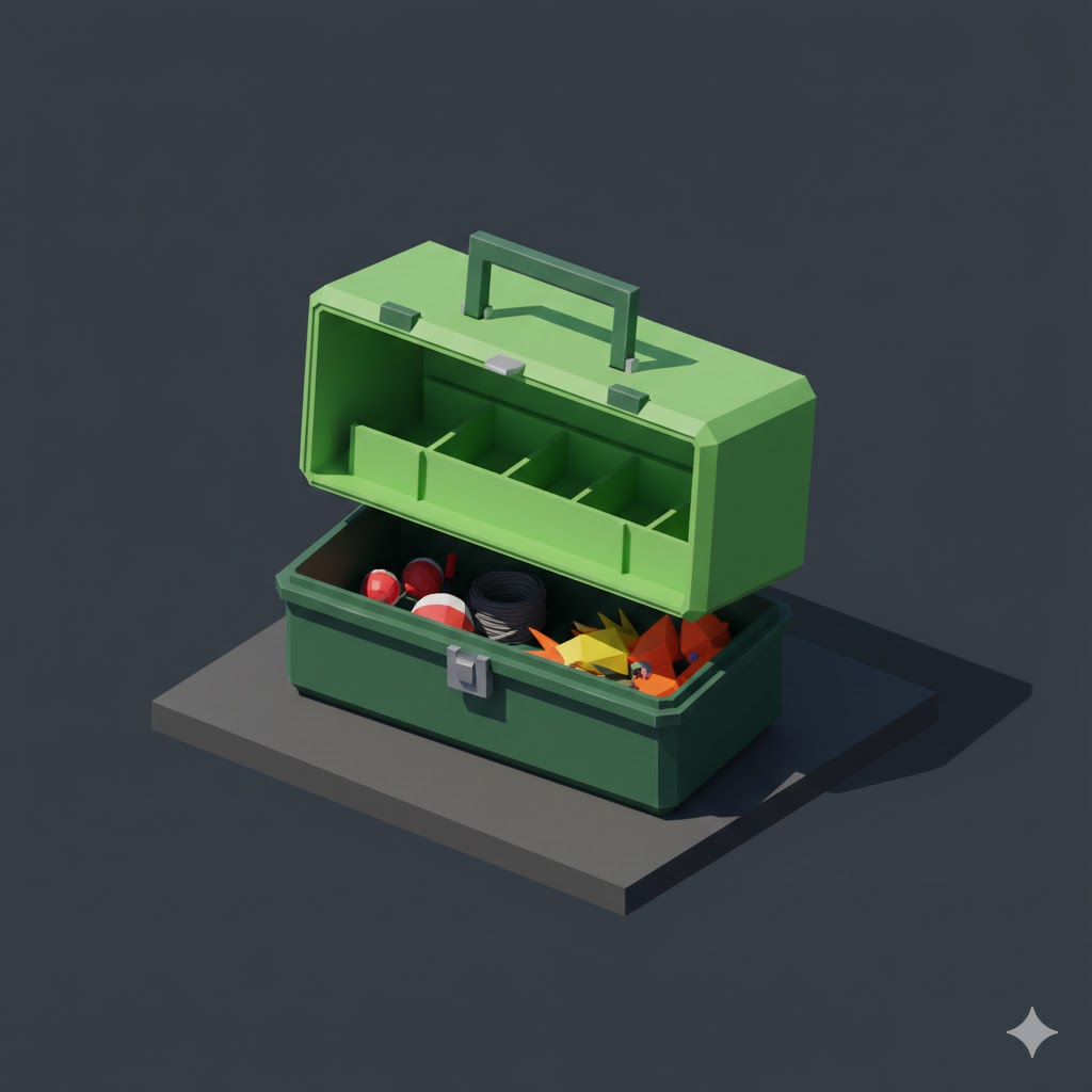 Low Poly Tackle Box