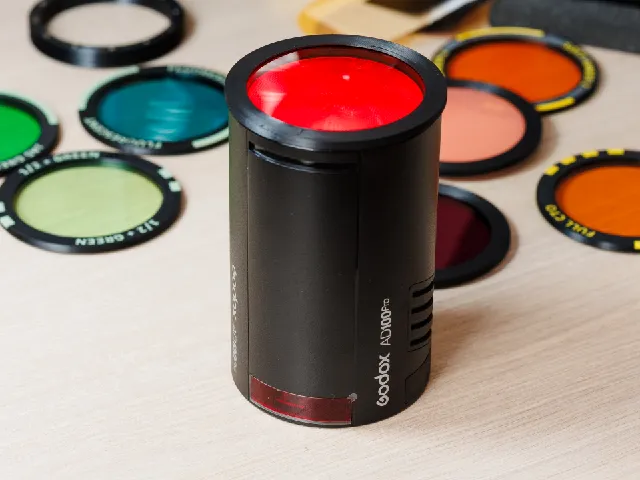 Magnetic Gel Holder Ring for Godox AD100, AD200, V1 (Ø 3 × 3 mm Magnets)