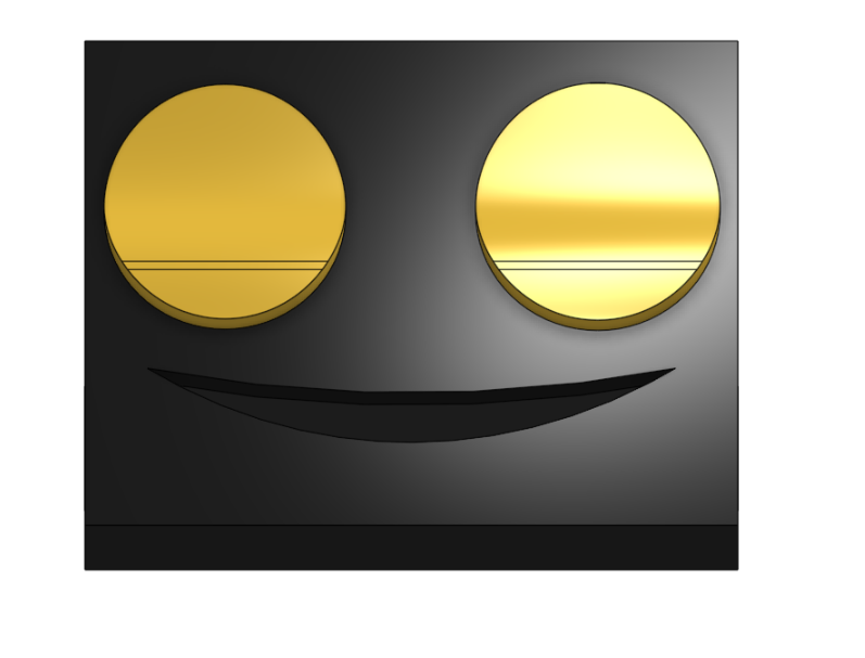 Miniatura 3 do modelo 3D Smiley cufflink holder