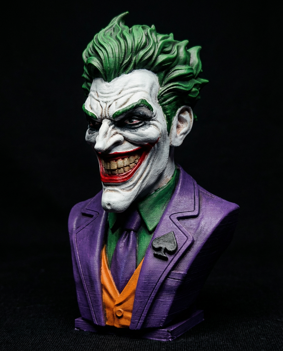 The Joker Bust | Classic Villain Statue | Clown Prince of Crime Figurine