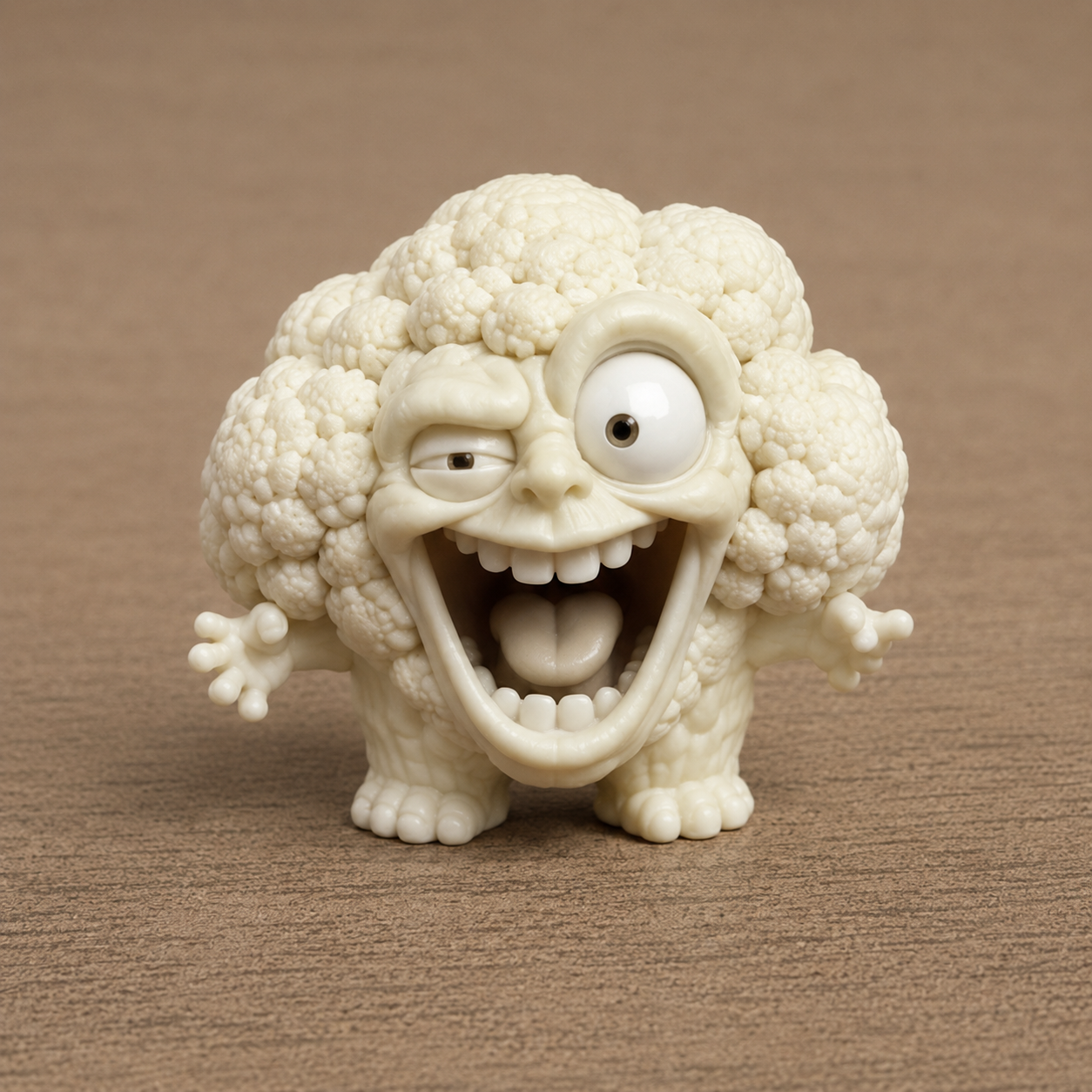 Lustige Blumenkohl-Figur - Funny cauliflower figure