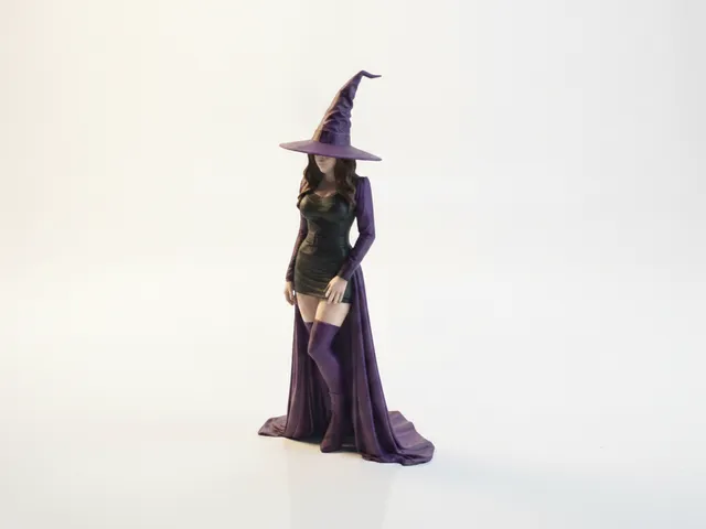 Halloween Witch Figurine Fantasy 3D Printable