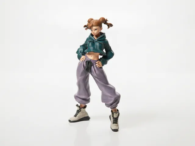 Street Chun Li Figurine Action Pose 3D Printable