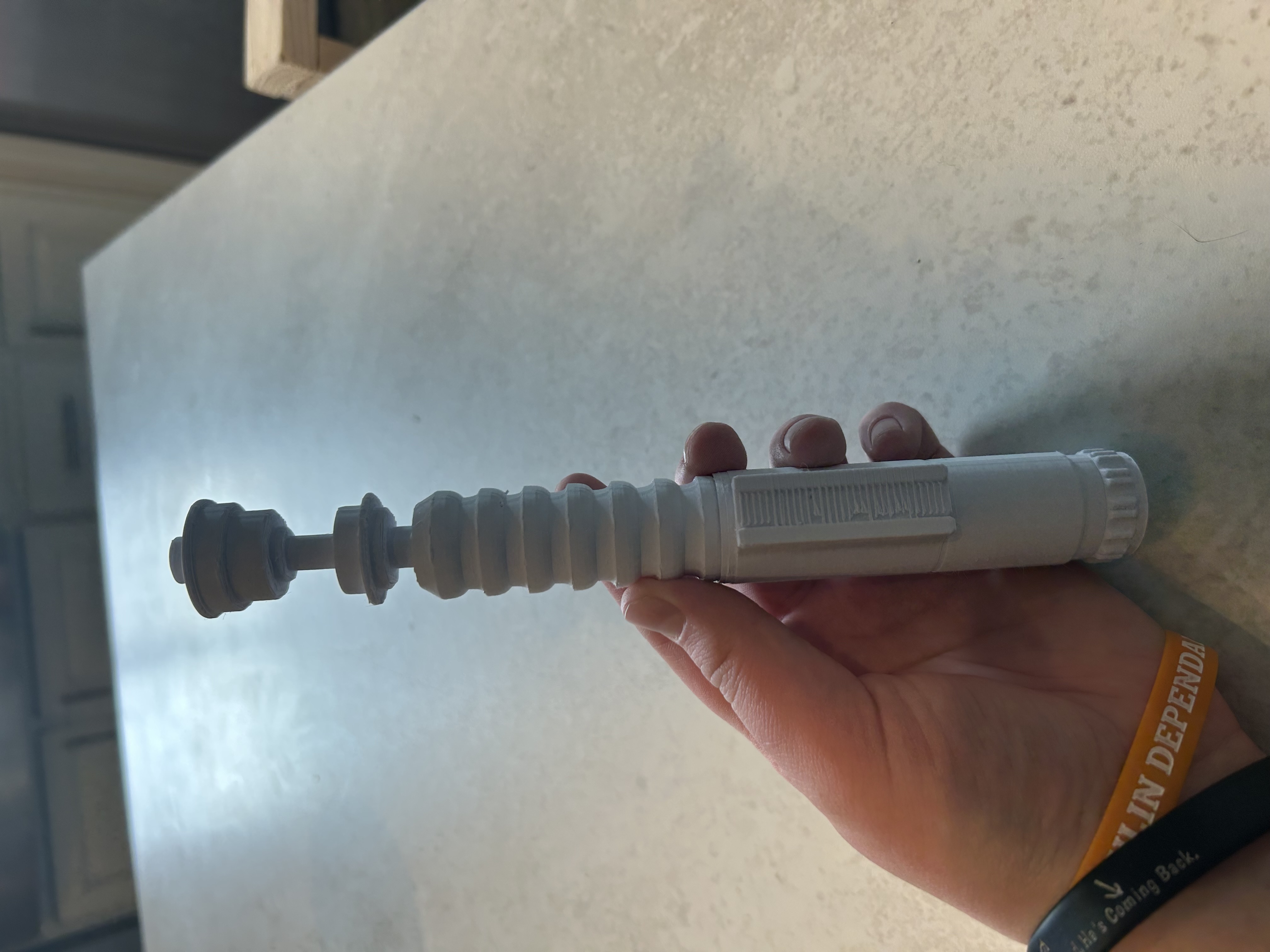 luke skywalker lightsaber (print in one place)