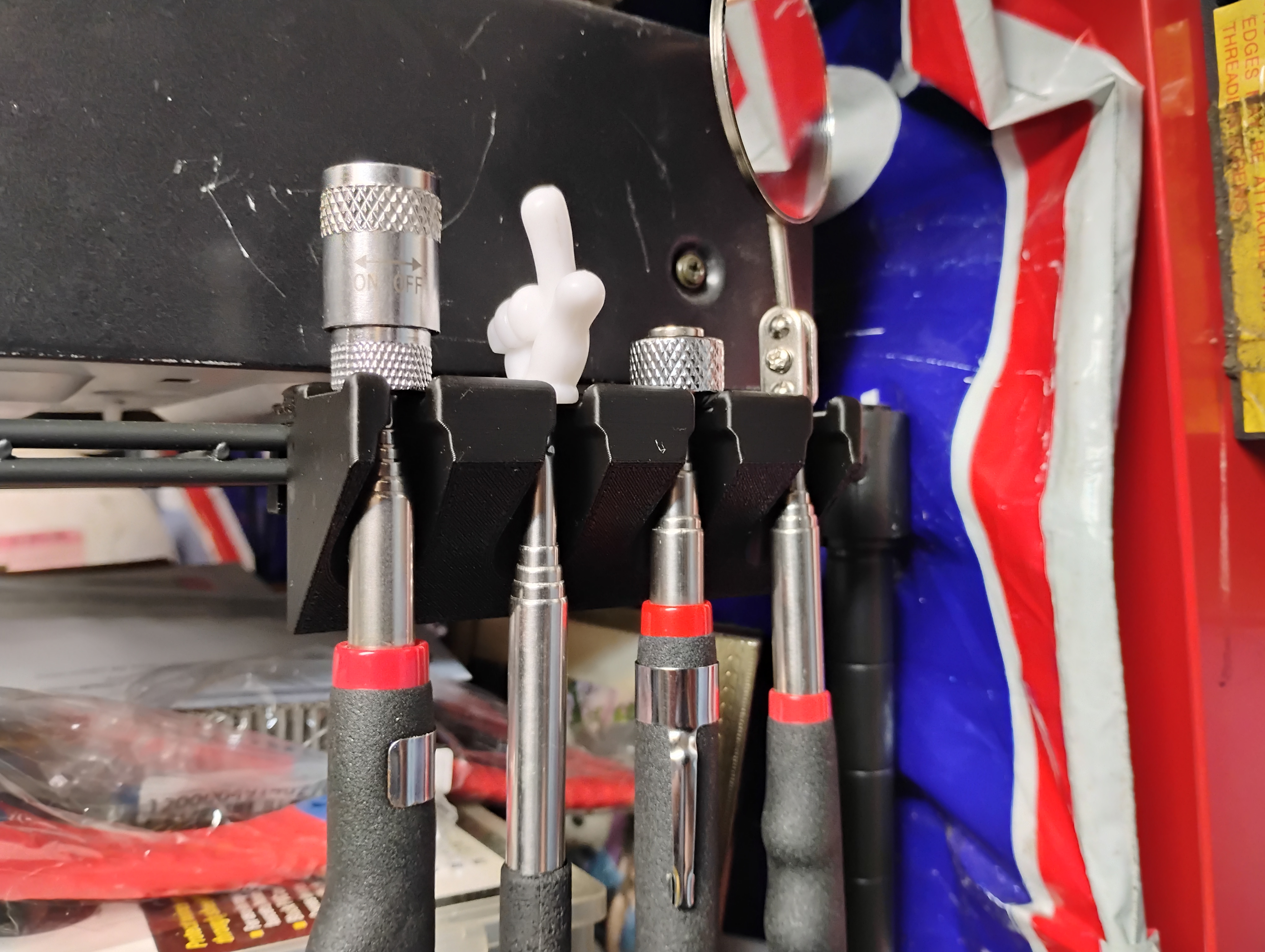 tool holder for bakers racks