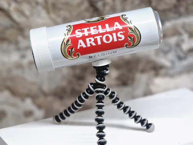 Beer can pinhole camera mount