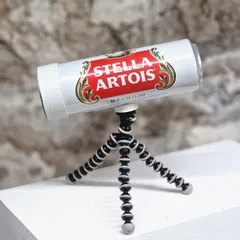 Beer can pinhole camera mount