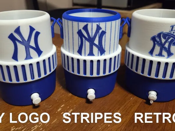 Mini Igloo Can Koozies - NY Yankees Theme