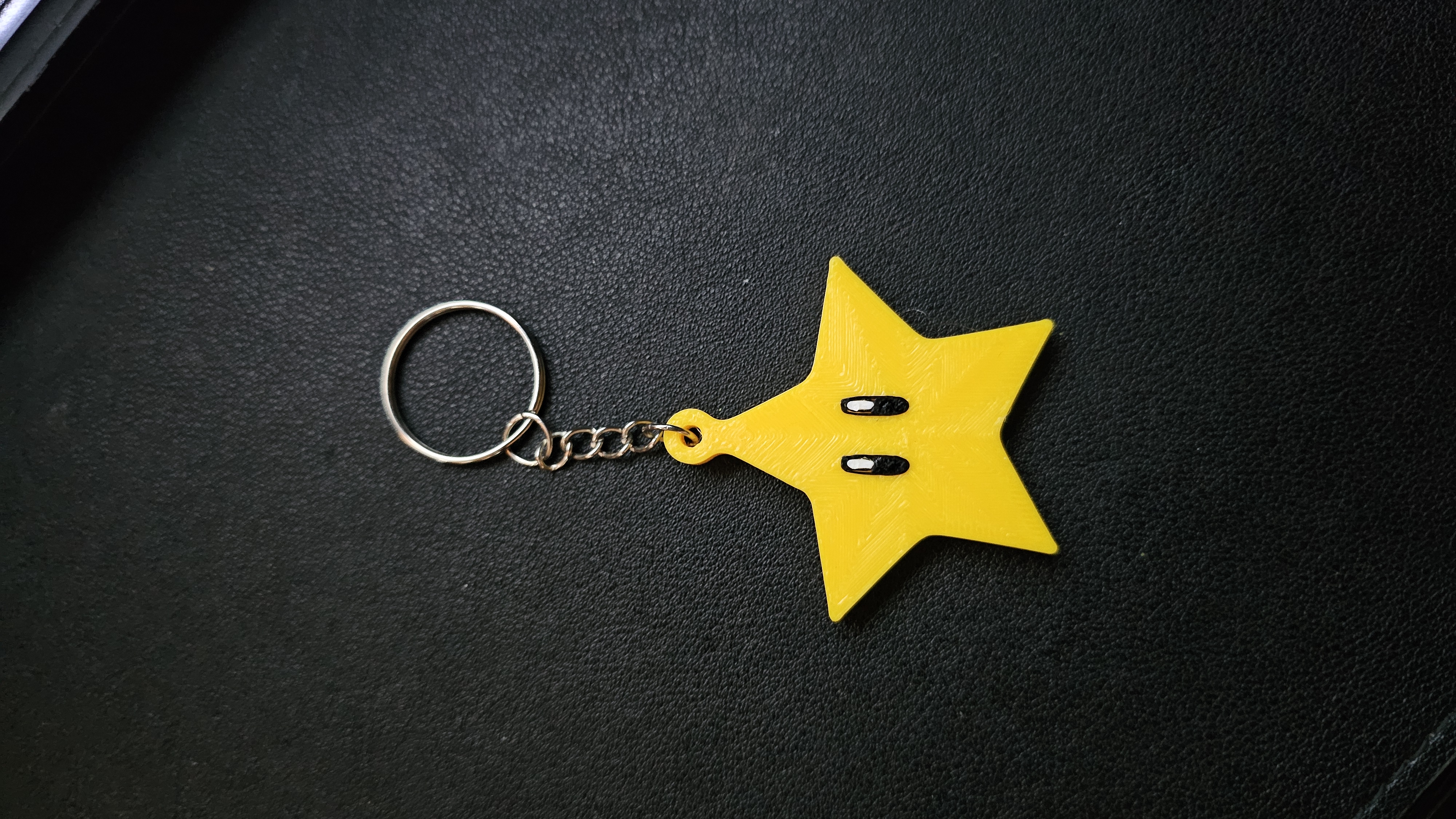 Mario Bros Star Keychain