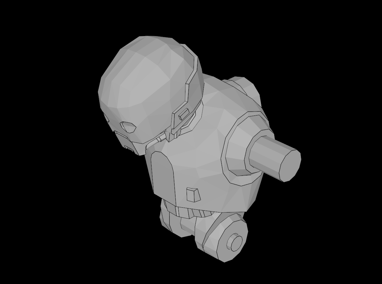 Lego Compatible (27142.dat) Torso with Head Mechanical (K-2SO)