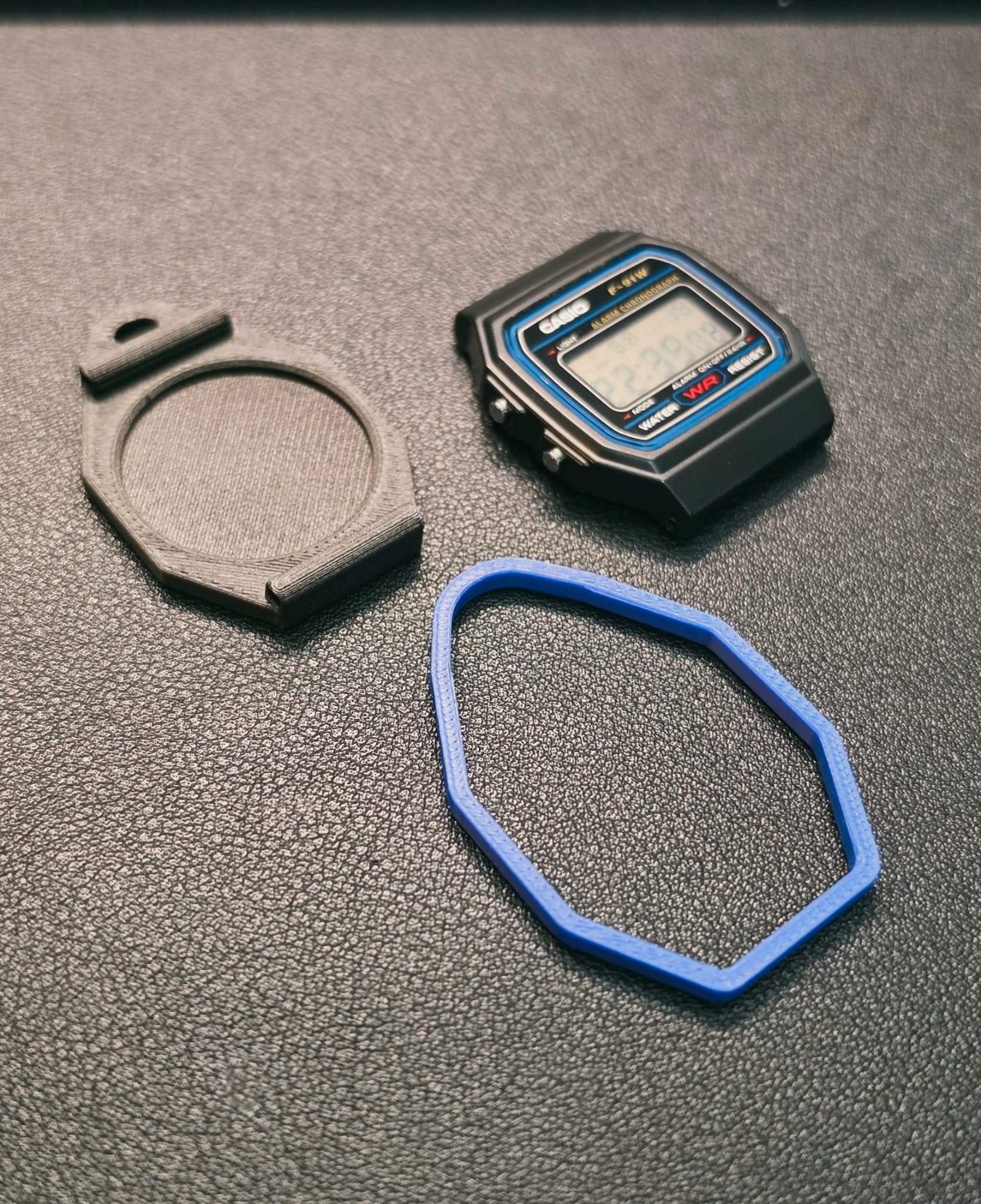 CASIO F-91W KEYCHAIN POCKETWATCH OR BAG CHARM ATTACHMENT