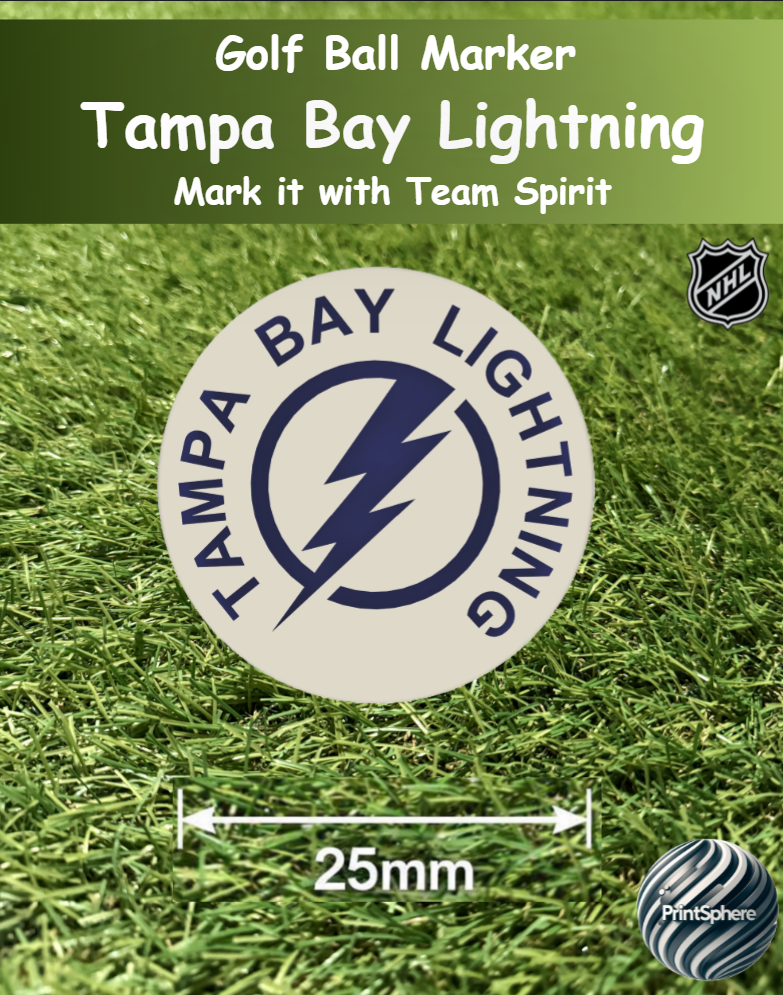 Golf - Golf Ball Marker - NHL - Atlantic - Tampa Bay Lightning
