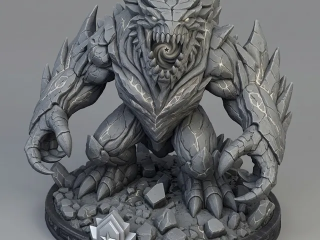 Star Eater Beast Statue