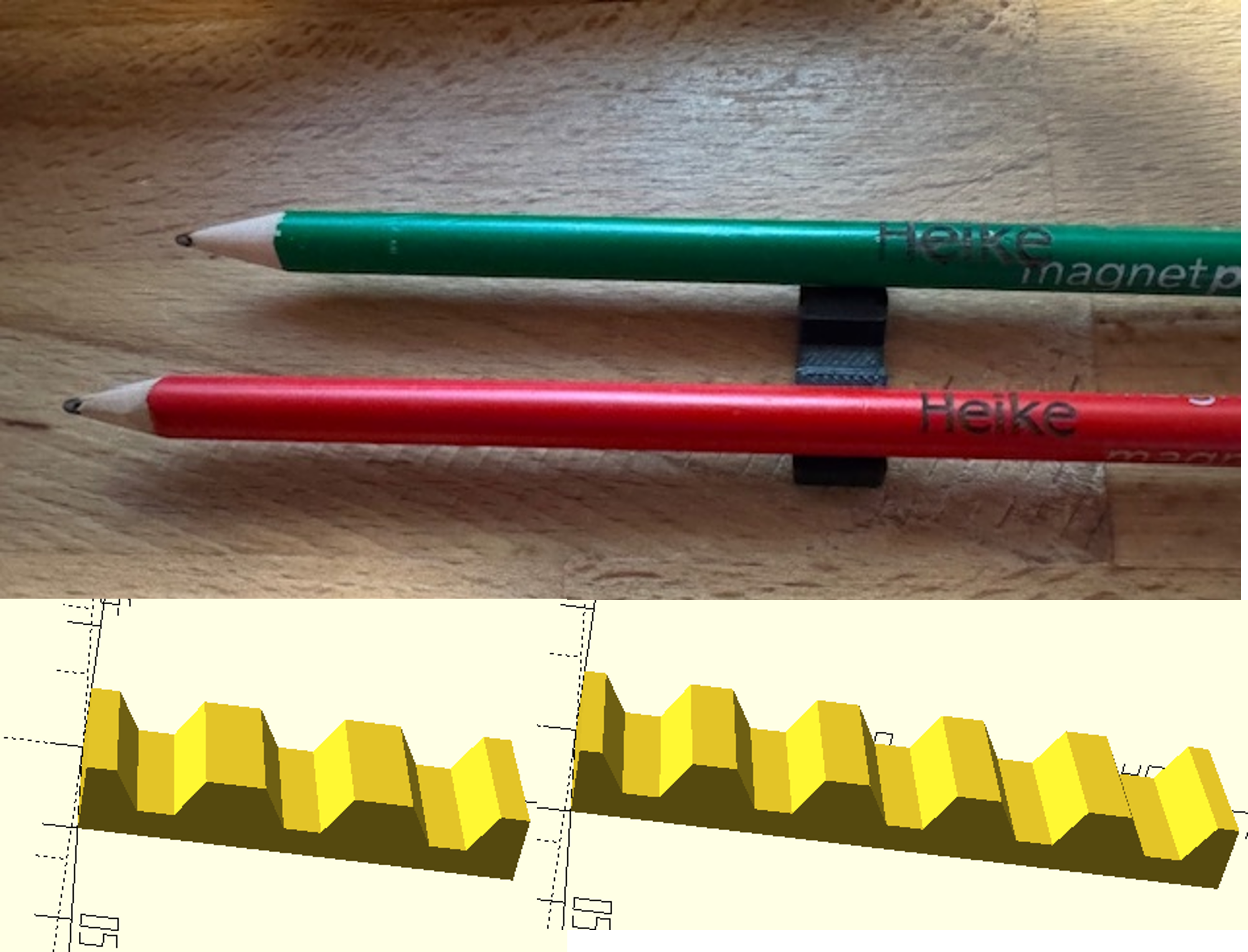 Customizable Parametric pen holder for lasering - Stiftehalter zum Lasern
