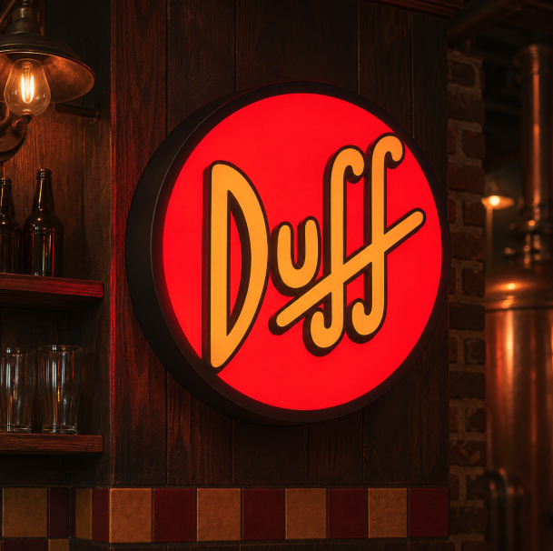 Duff Beer Round LED Lightbox
