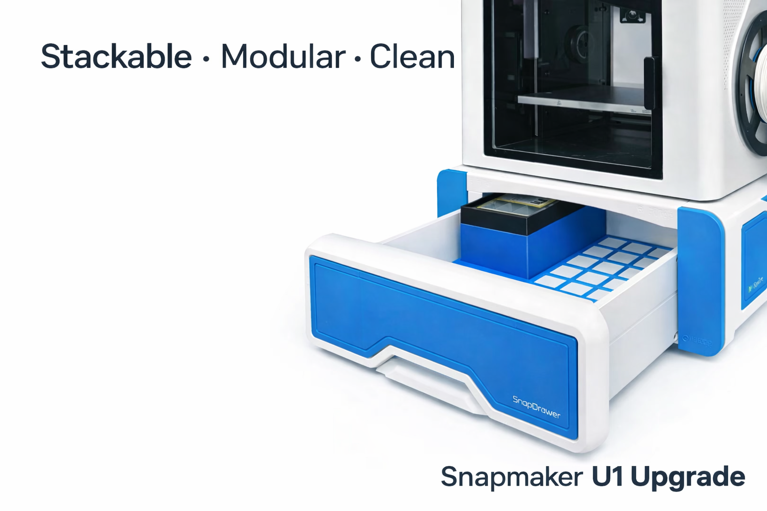 Universal Printer (and Snapmaker U1) Gridfinity Drawer System (Stackable, No Supports) N-Spire — thumbnail 7