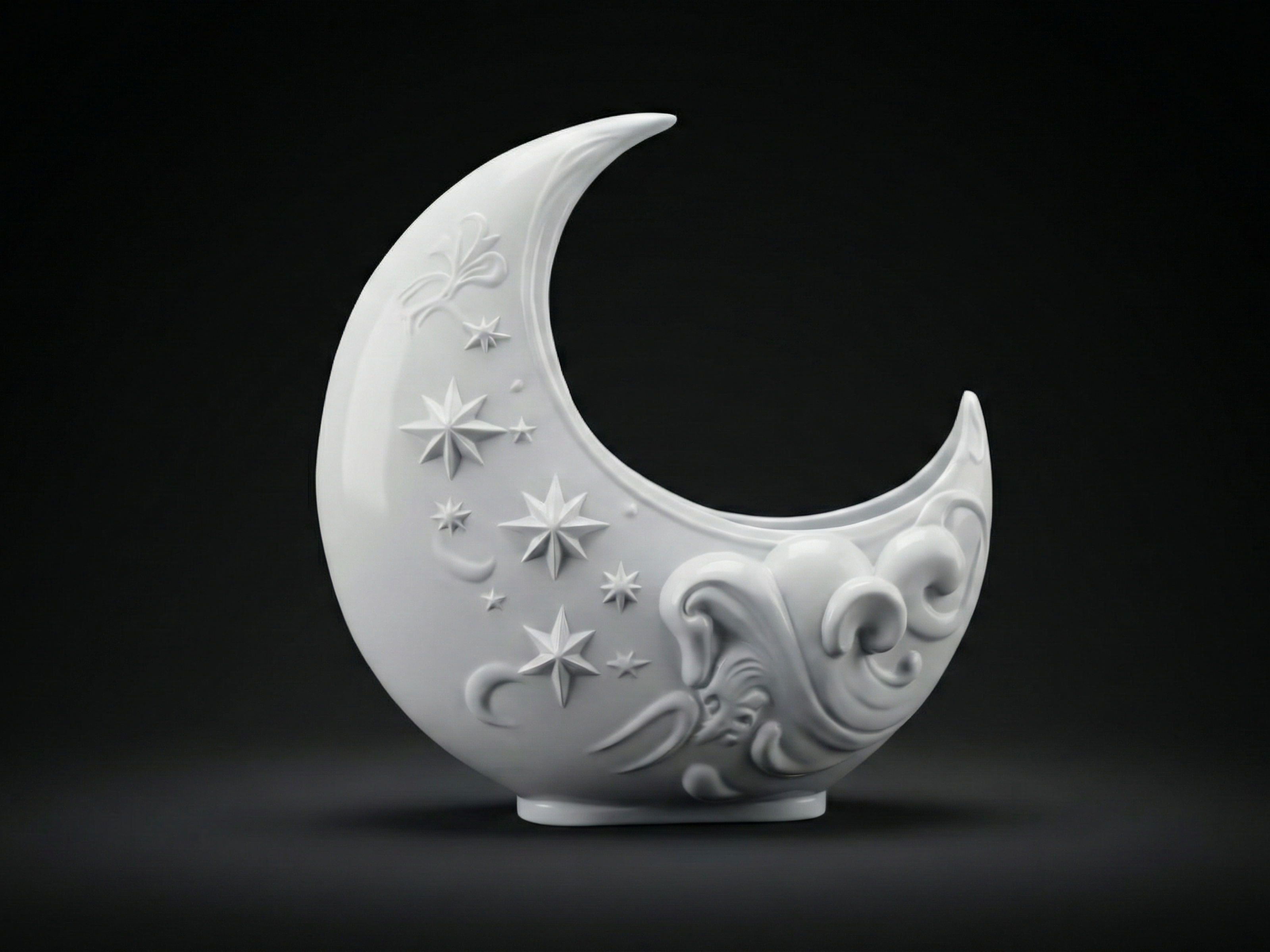 Miniatura 3 do modelo 3D Crescent Moon Planter