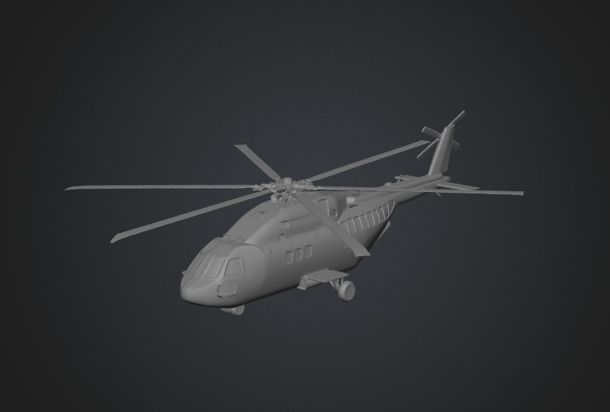 Police Helicopter 3D model