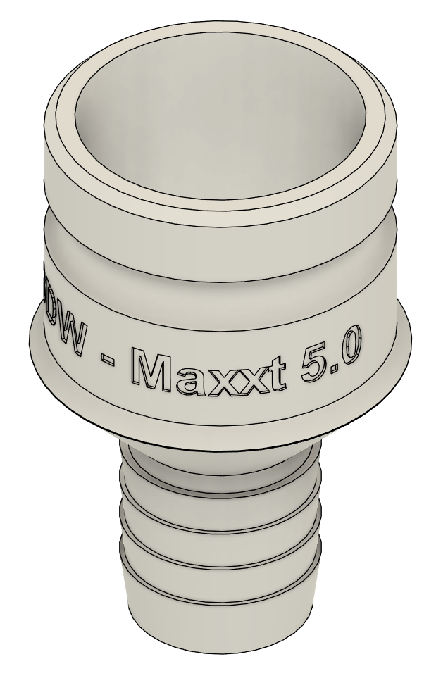 Maxxt 5.0 grinder - SHOPVAC CAMLOCK adapter - 3DW