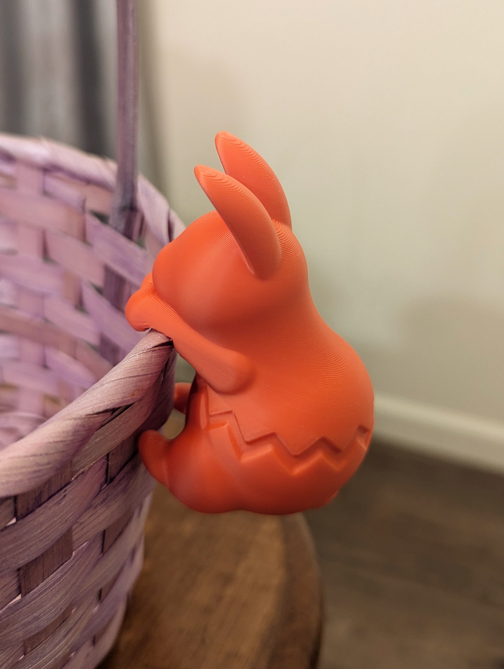 Easter Egg Bunny Basket Hanger 3D model thumbnail