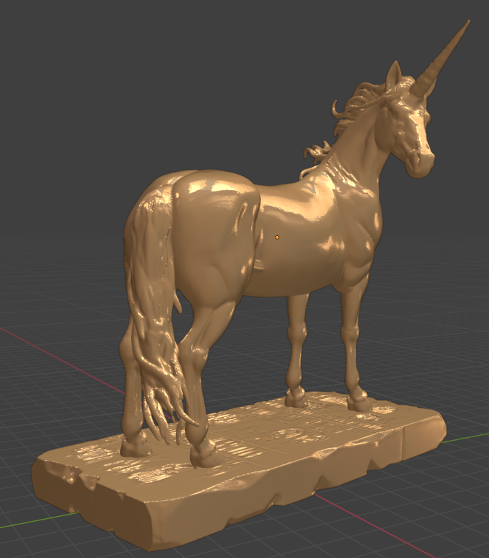 Unicorn Standing On Slab