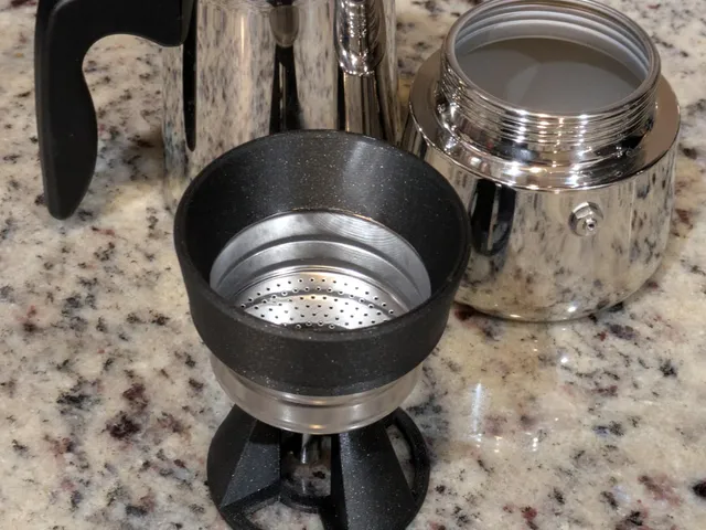 Kartikey's Moka Pot Funnel & Holder (Primula 6-cup Stainless Steel)