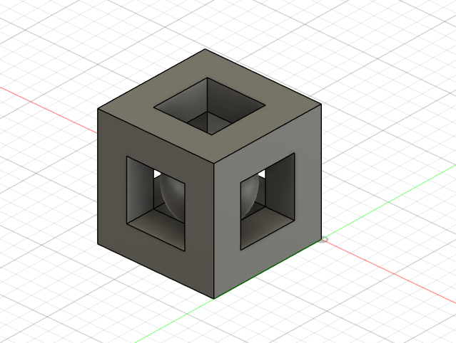 ball in a cube
