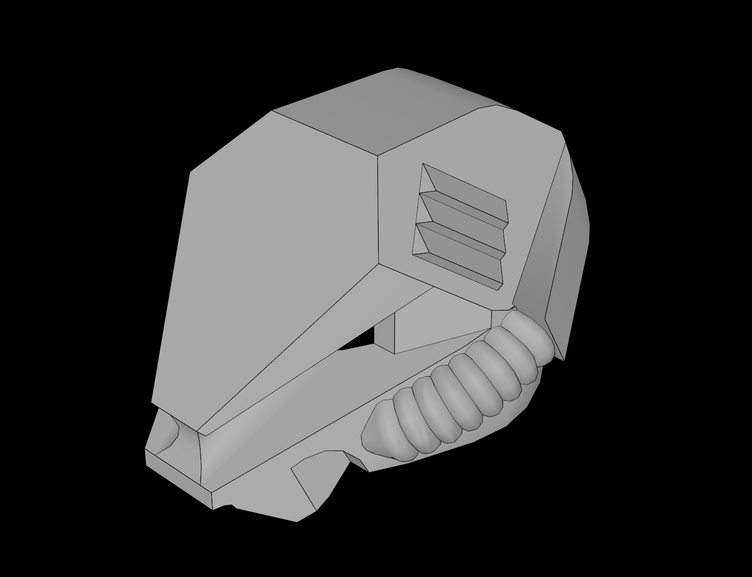 Lego Compatible (30120.dat) Minifig Helmet with Hexagonal Top and Hoses
