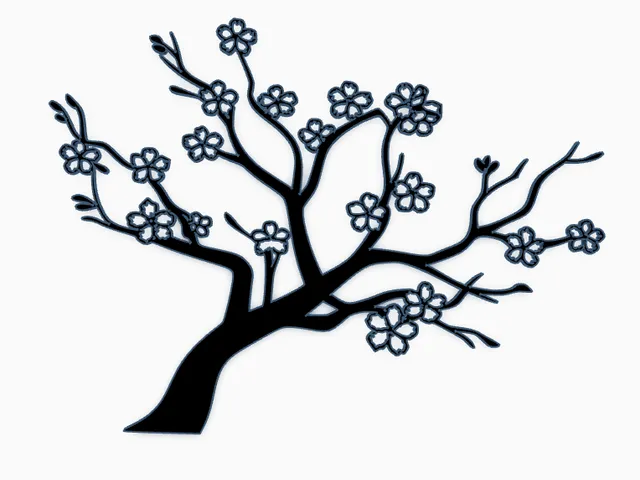 cherry tree wall art