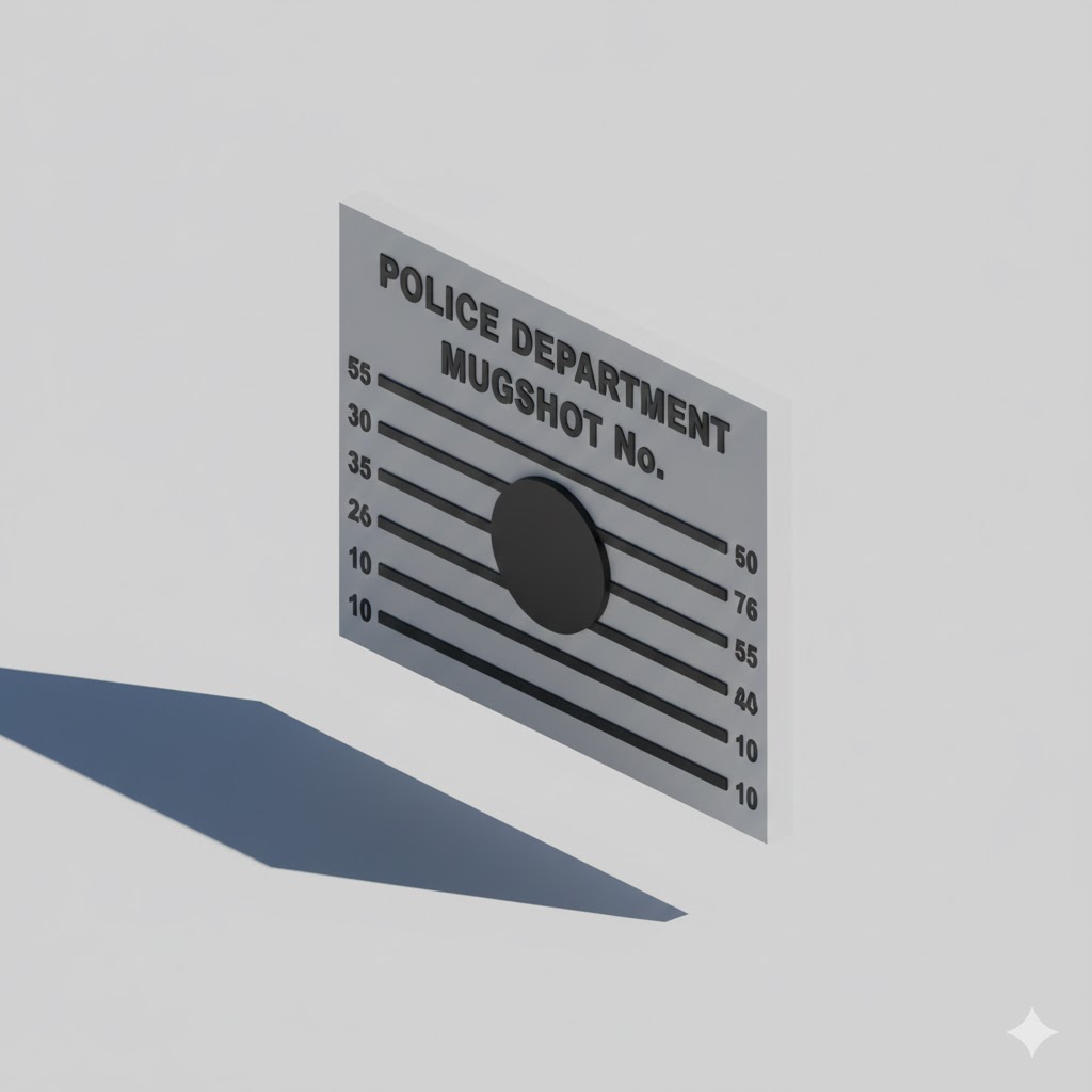 Low Poly Mugshot Board