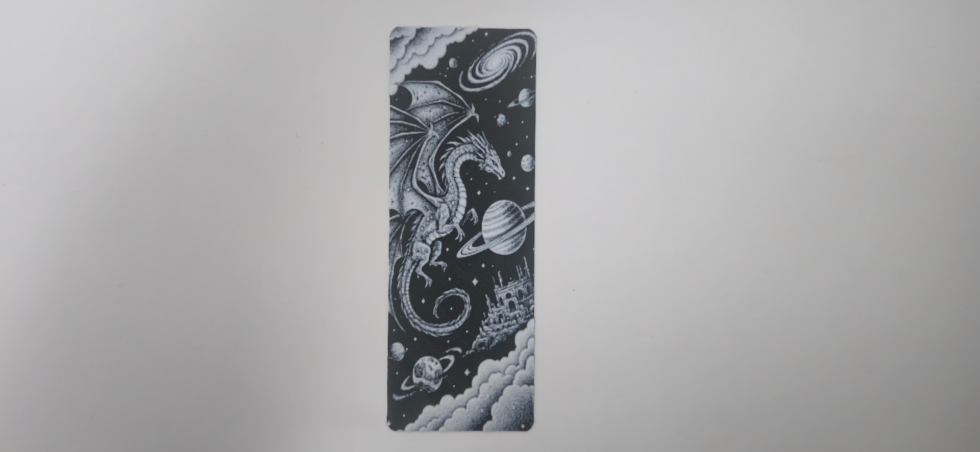 Cosmic Steampunk Dragon Fantasy Bookmark