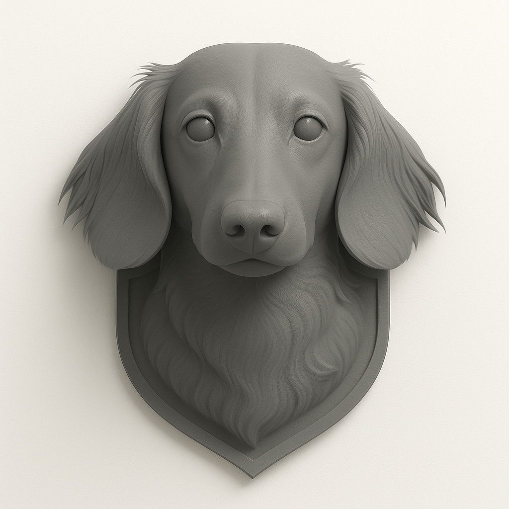 Long Hair 2 - Dachshund Wall Mount