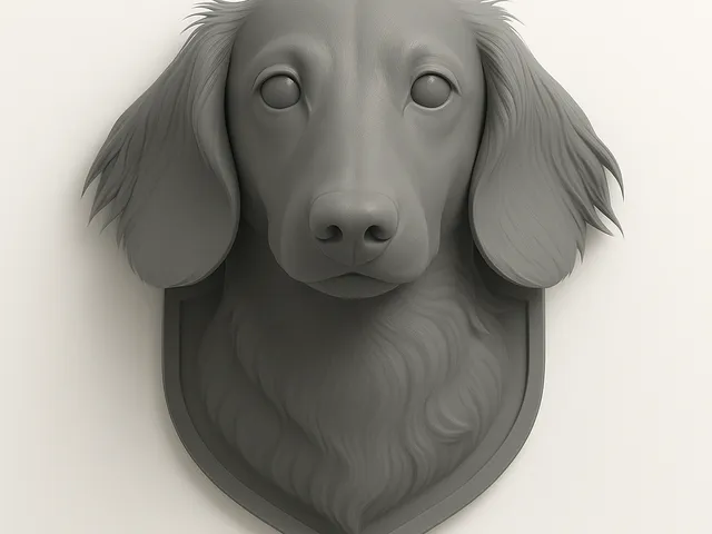 Long Hair 2 - Dachshund Wall Mount