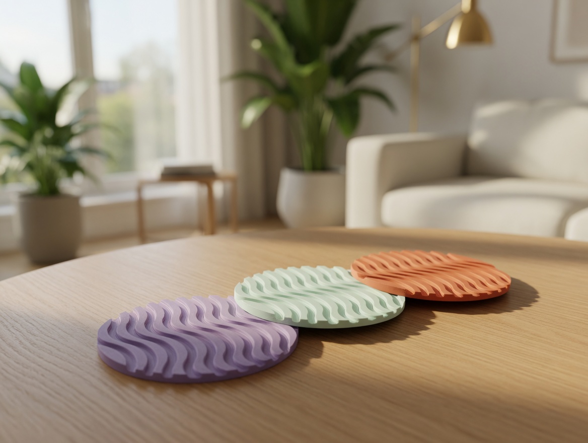 Miniatura 3 do modelo 3D Wavy Ocean Coaster