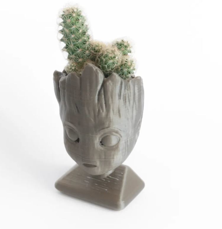 groot head as flower pot