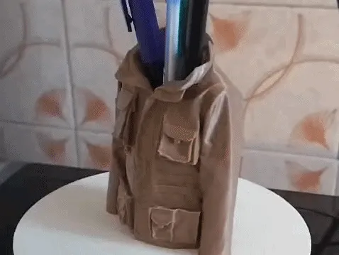 Military Field Jacket Pen Holder – Cargo Pocket Desk Organizer Alternative