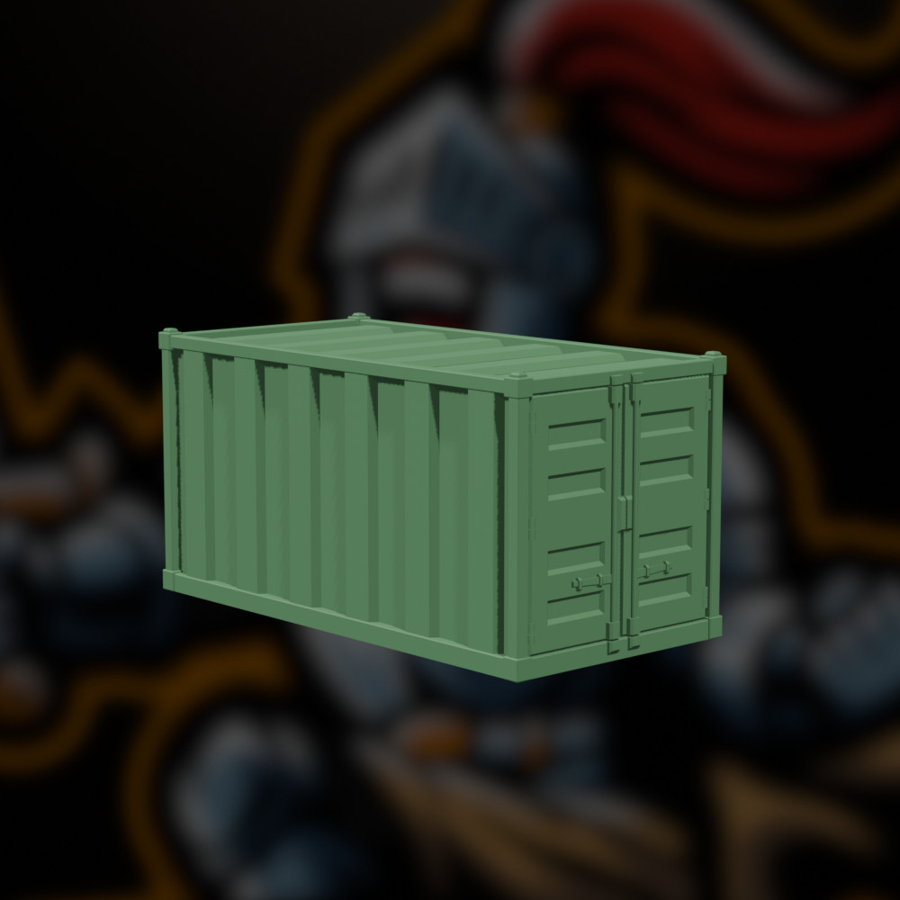 Miniatura 2 do modelo 3D Stackable Shipping Container for Wargaming