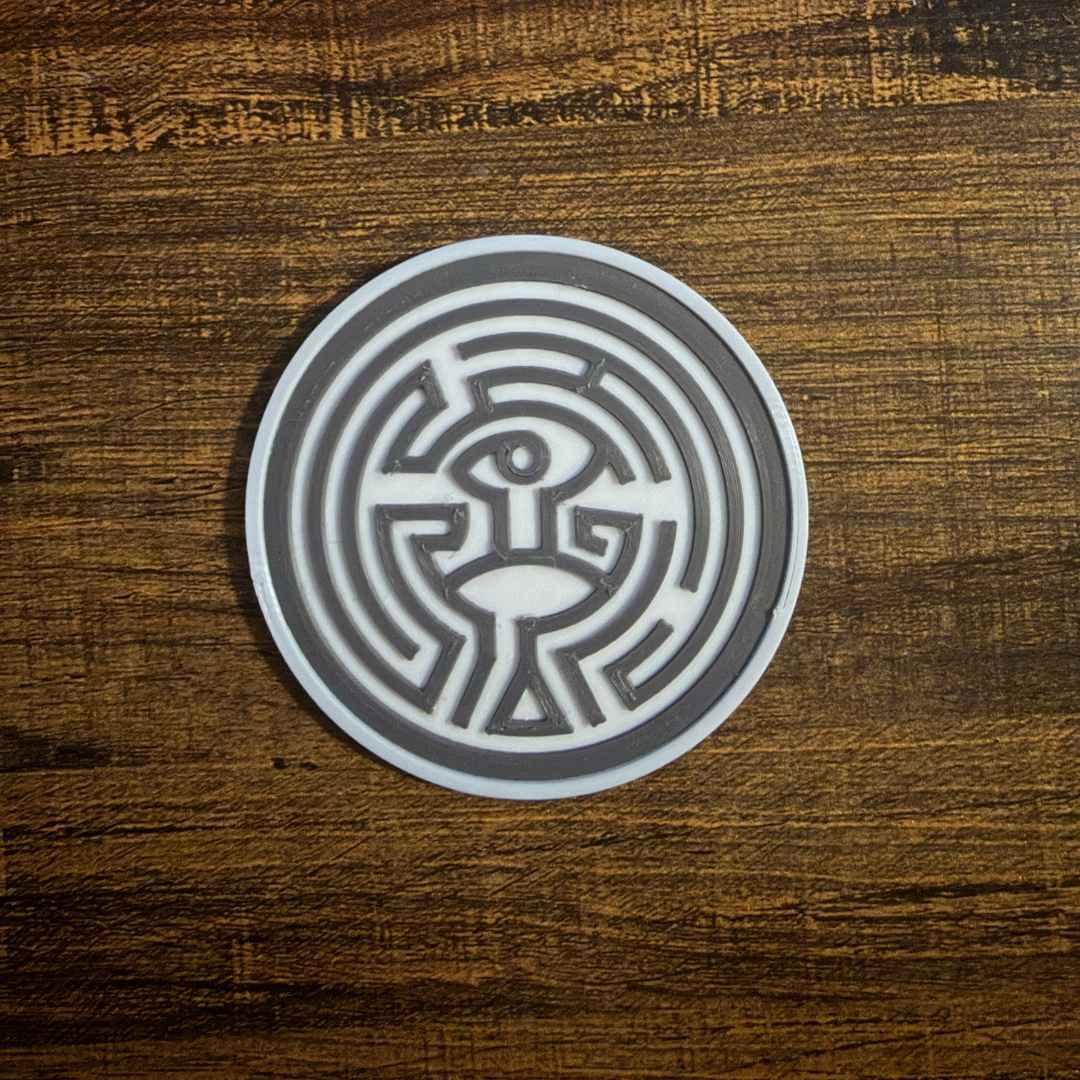 Westworld Maze Coaster STL File | Easy 3D Print 3D model