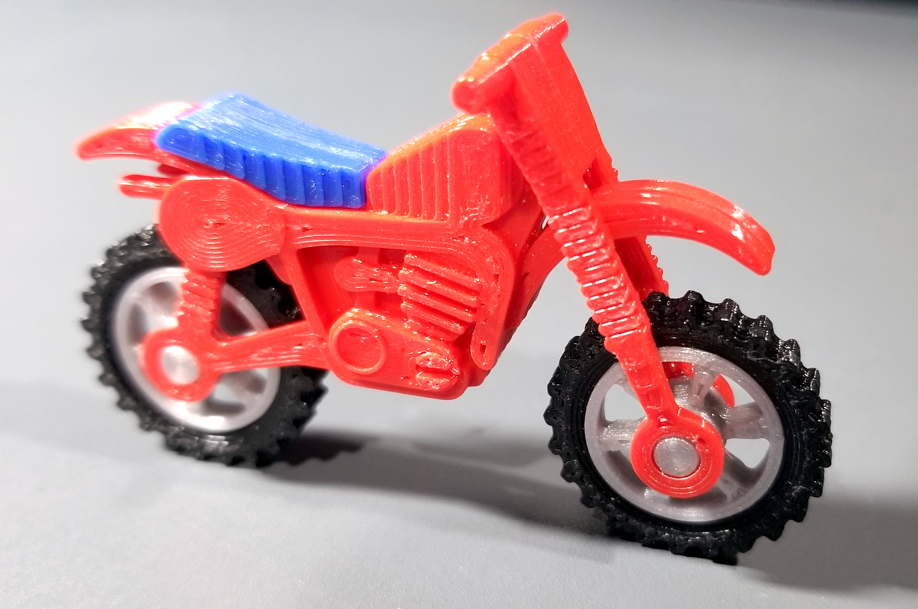 80s TONKA Motorbike / Little Red Motorcycle Dirtbike Toy