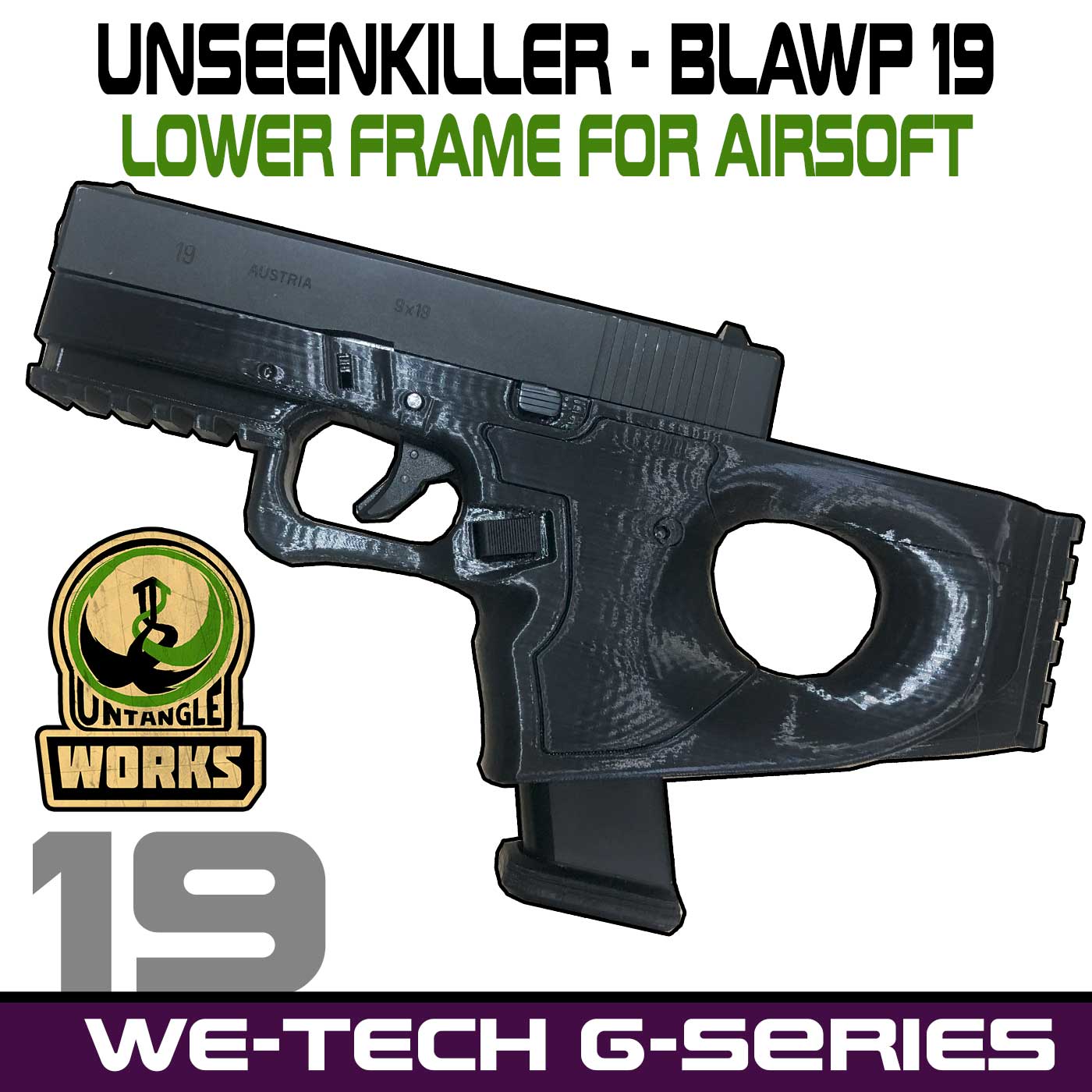 UNW airsoft GBB version of: Unseenkiller BLAWP 19