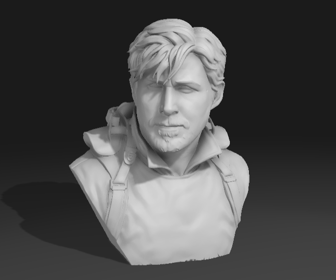 Ryan Gosling-Fallguy Statue 3D model
