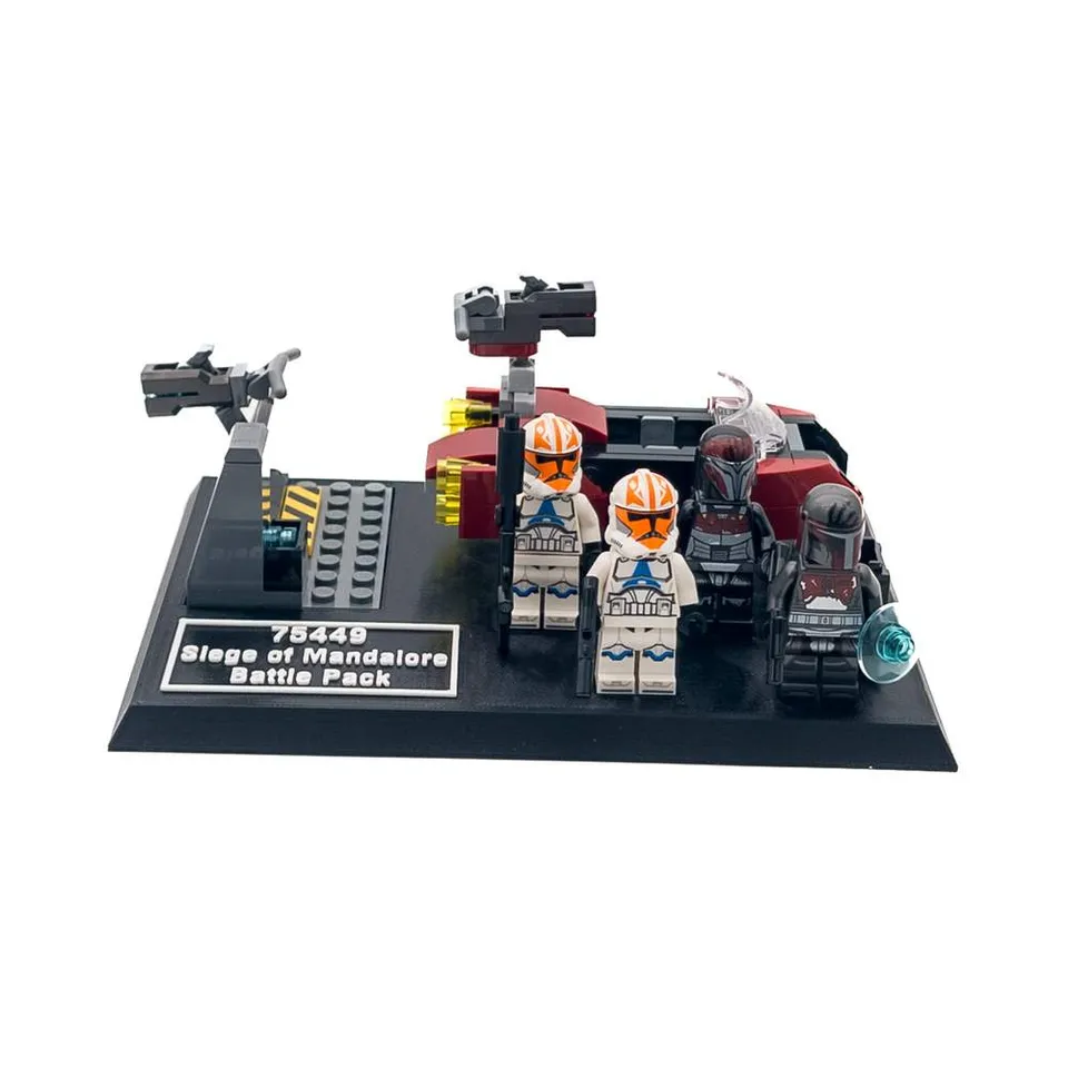 Display Stand for LEGO Star Wars 75449 Siege of Mandalore Battle