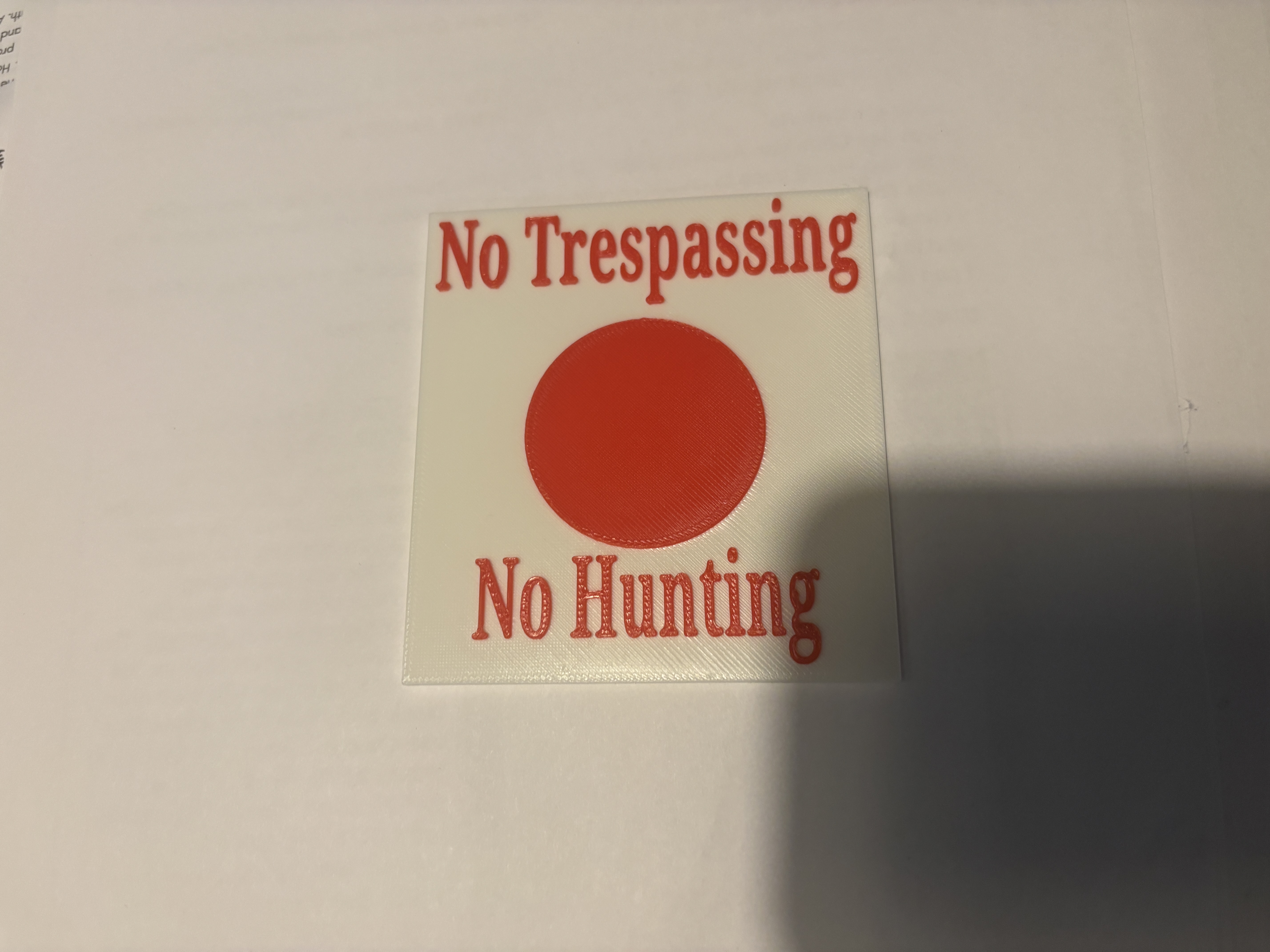 No Trespassing No Hunting Sign