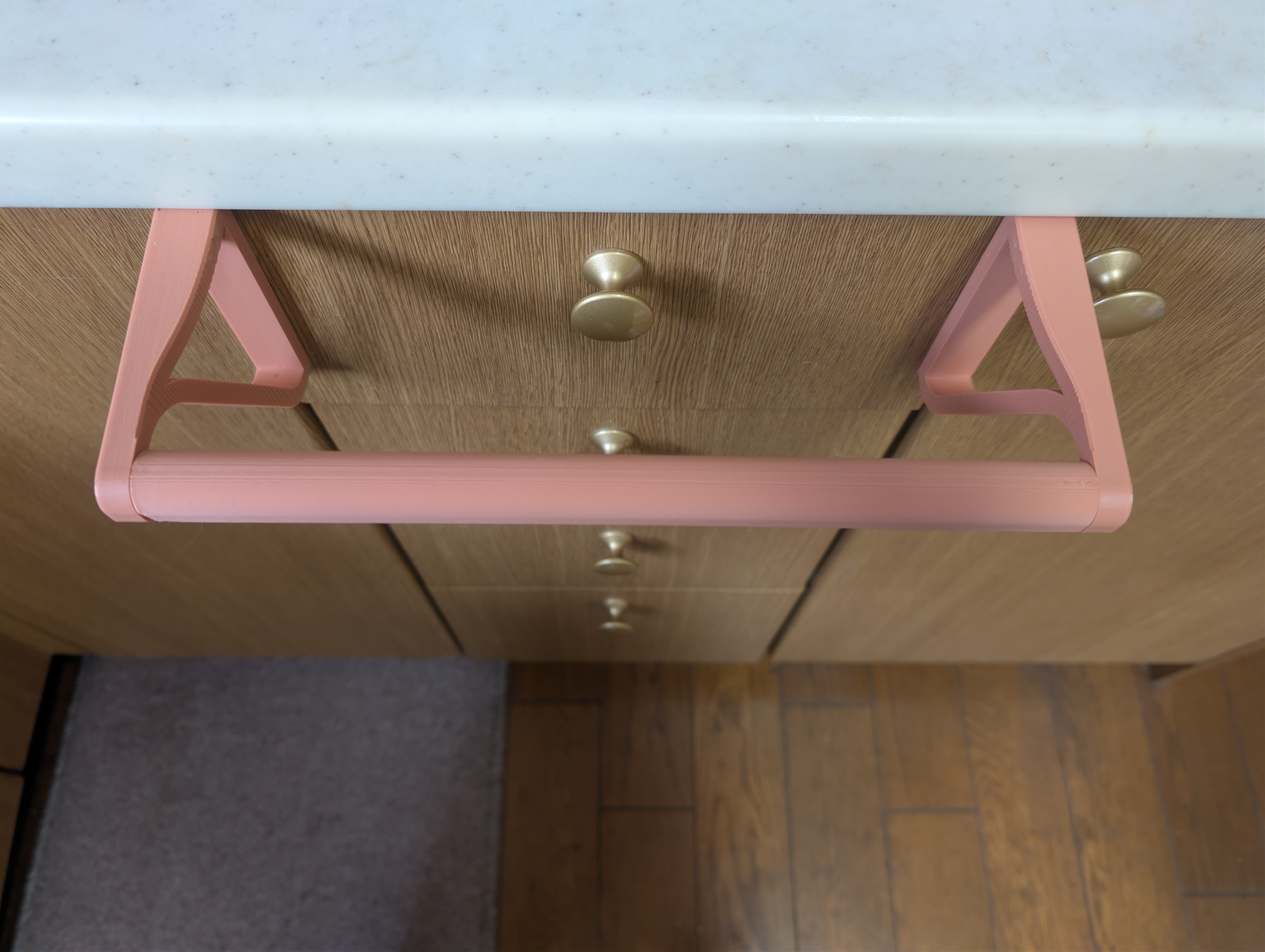Towel Hanger (Kitchen Over Door Towel Hanger) v5, Open Source, Parametric