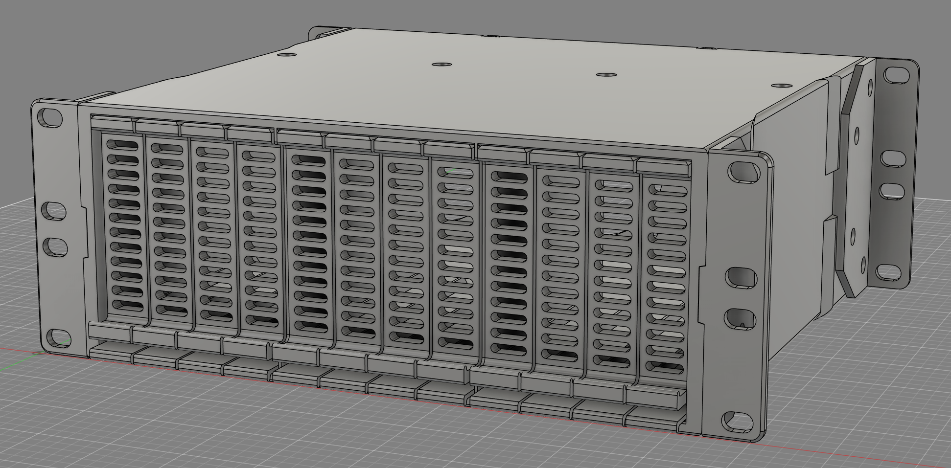 10inch rack 2U 12-bay 2.5" disk shelf (WIP)